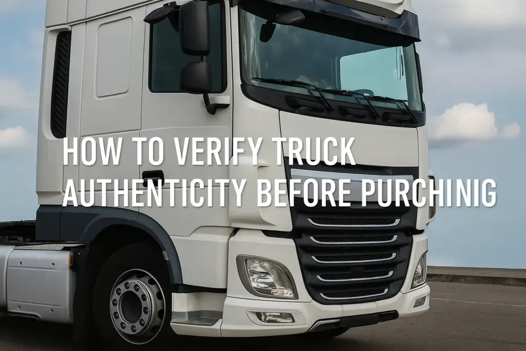 How to Verify Truck Authenticity Before Purchasing